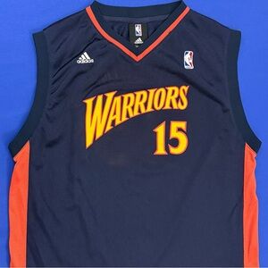 Rare Adidas Andris Biedrins Golden State Warriors #15 Dark Blue Jersey Youth XL